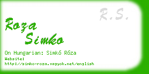 roza simko business card